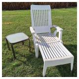 Syroco Pool Side Lounge Chair & Side Table