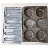Gray Graniteware Lady Finger Pan & Muffin Pan