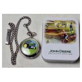 John Deere Pocket Watch w/Tin Case