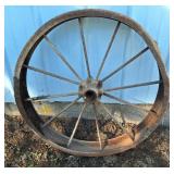 Steel Spoke Wheel, Antique