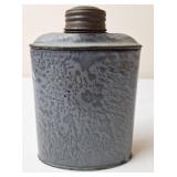 Gray Graniteware Flask