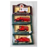 4 Texaco Die-Cast Collectible Toy Trucks