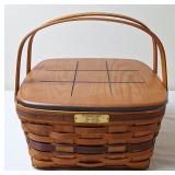 Longaberger J.W. Collection Cake Basket w/Wood Lid