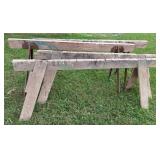 4 Sawhorses, Homemade