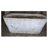 Cement Porch Planter w/Grape Design