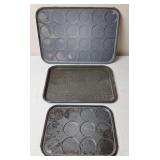 Gray Graniteware Biscuit Pans & Tray