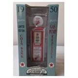 Texaco 1950 Gas Pump Replica Coin Bank
