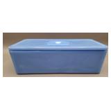 Delphite Blue Rectangle Refrigerator Dish w/Lid