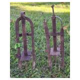 2 Mole Traps, Harpoon Style, Vintage