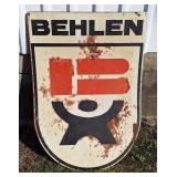 Behlen Manufacturing Metal Advertising Sign