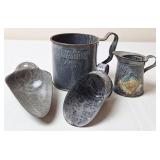 Gray Graniteware Scoops, Measure Cup & Pitcher