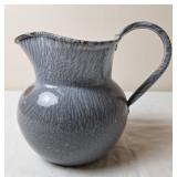 Gray Granite Iron Ware Pitcher