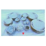 41 Piece Montgomery Ward Fine China Tea Rose