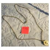 14k 24" Necklace w/Sand dollar Charm