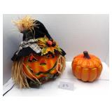 VTG Fiber Optic Jack-O-Lantern & Pumpkin Candy Dis