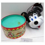 VTG Cowboy Drum & Mickey Mouse Camera
