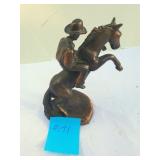 Cast Iron Horse & Rider