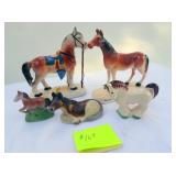 5 Ceramic Horses Japan