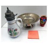 George Scott Pitcher, Japan Vase, India Dish