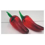 Blown Glass Chili Peppers