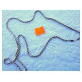 34" Gold & Silver Tone Twist Necklace