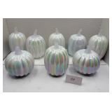 8 Irridesant pumpkins