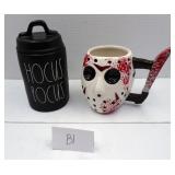 Hocus Pocus Rae Dunn Candle Jason Mug Friday 13th
