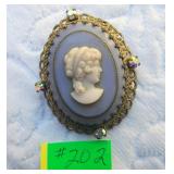 West Germany Cameo Brooch