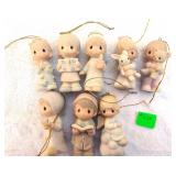 8 Precious Moments Ornaments