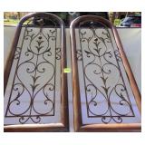 2 Large Metal Wall Decorations