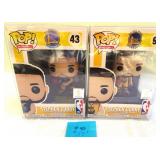 2 Small Funko oPop Stephen Curry