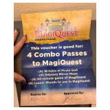 MagiQuest in Pigeon Forge has donated 4 passes