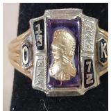 1972 10 Kt Class Ring