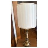 Mid-Century Heavy Brass Lamp