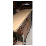 Wooden Garage Work Bench