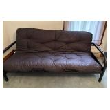 Black Cushion Futon Bed Frame