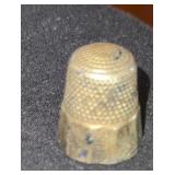 Early Sterling Silver Thimble size 8