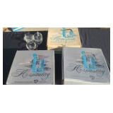 Vintage Federal Glass Hospitality Snack Sets