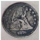 1876 Seated Liberty Coin