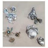 Vintage Brooch & Earring Sets