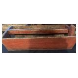 Red Wooden Tool Caddy
