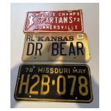 Spartan State Champions License Plate