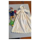 Doll With Christening Dress and Bonnet