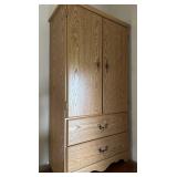 Small Wood Amoire style/ Storage Cabinet