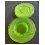 Uranium Optic Swirl Pattern Plates