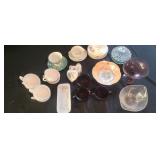 Vintage Teacups, Saucers, Candy Bowls