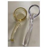 VTG Glass Mayo Spoons