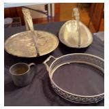 Silver Plated Hammered Trays