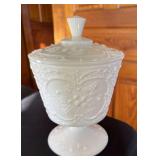 Fenton Wild Strawberry Footed Compote