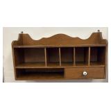 Wooden Wall Mount Cubby Shelf